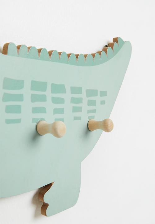 H&S - Alligator coat rack - green