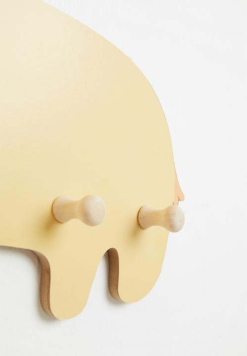 H&S - Lion coat rack - yellow