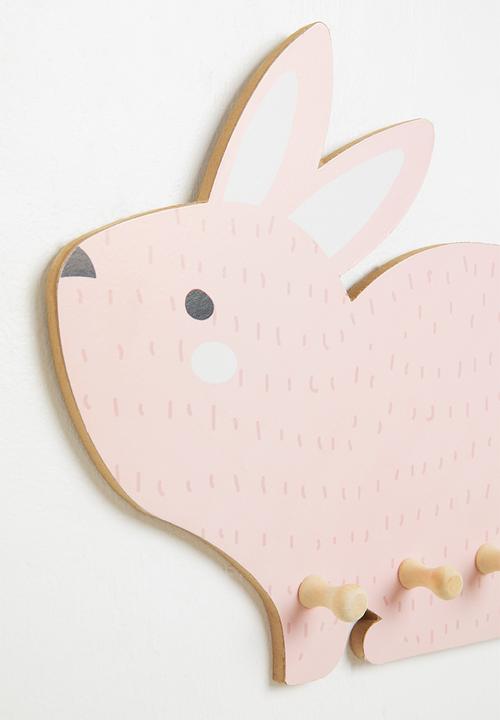 H&S - Bunny coat rack - pink