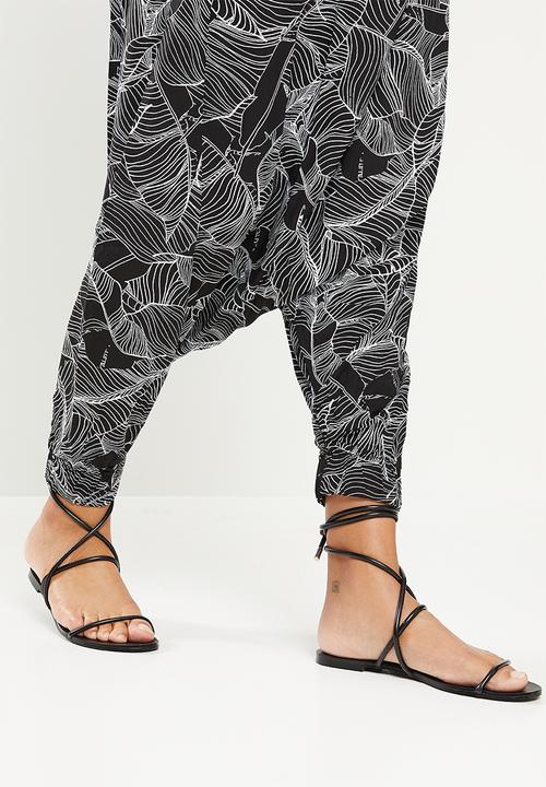 AMANDA LAIRD CHERRY - Mohlesi pants -  black & white 