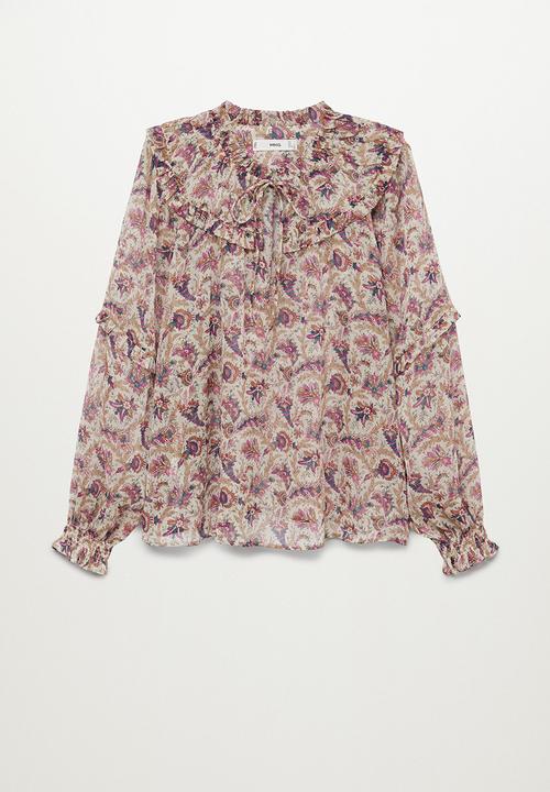 MANGO - Blouse pachi - light pastel pink