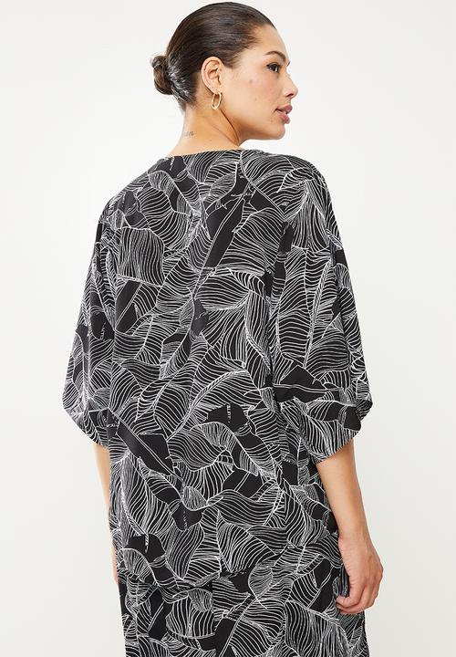 AMANDA LAIRD CHERRY - Mashai top -  black & white 