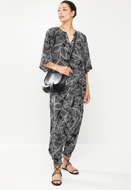 AMANDA LAIRD CHERRY - Mashai top -  black & white 
