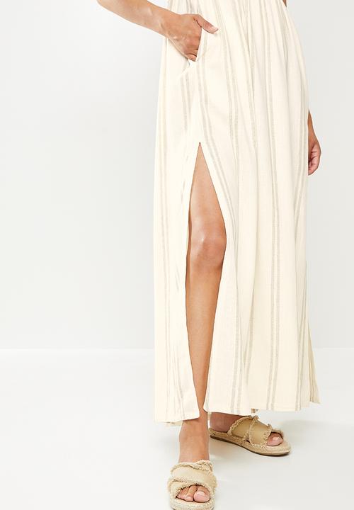 AMANDA LAIRD CHERRY - Blythedale dress - cream & natural 