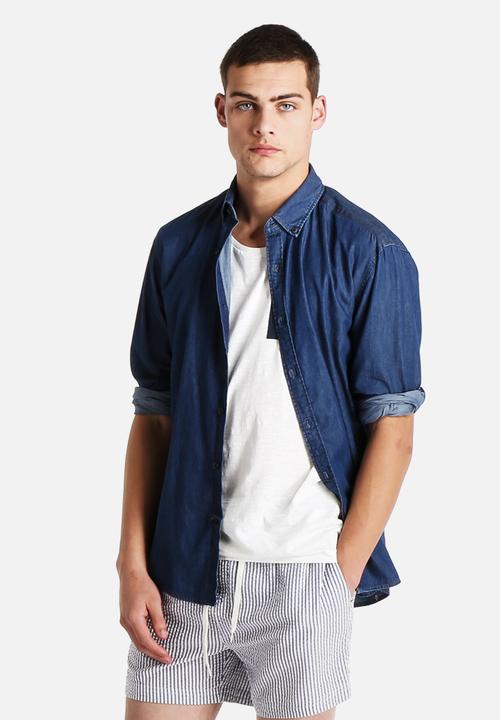 Selected Homme - Gingham Denim Shirt 