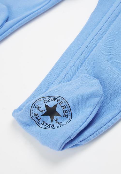 Converse - Cnvb long sleeve footed coverall - blue