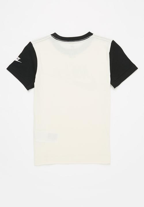 Nike - Nkb nbn colorblock tee - pale ivory & black 