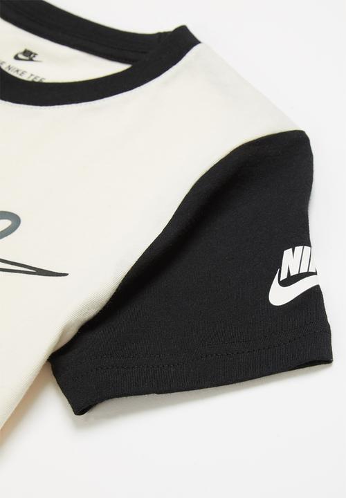 Nike - Nkb nbn colorblock tee - pale ivory & black 