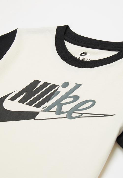 Nike - Nkb nbn colorblock tee - pale ivory & black 