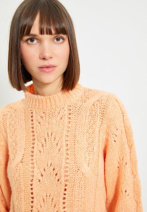 Trendyol - Knit pullover sweater - salmon