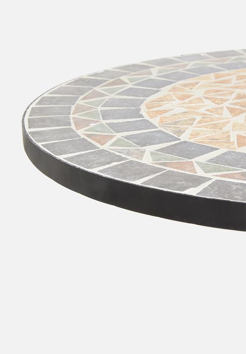 H&S - Mosaic bistro table - black