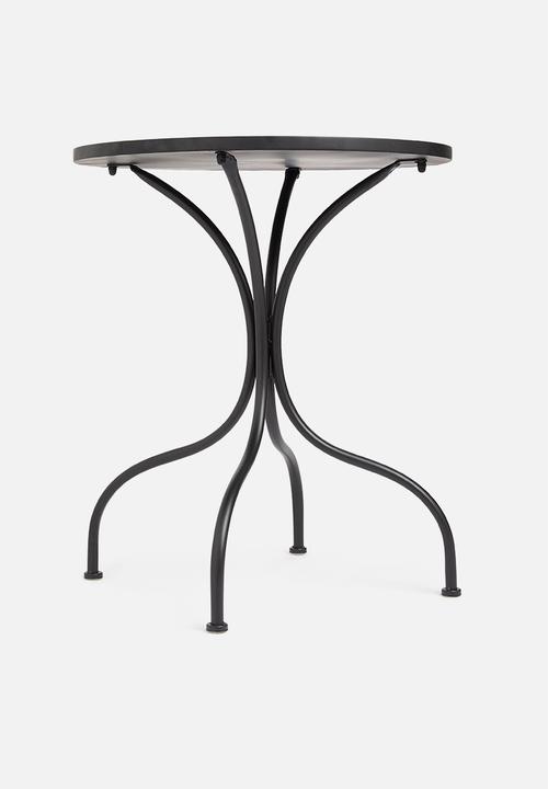 H&S - Mosaic bistro table - black