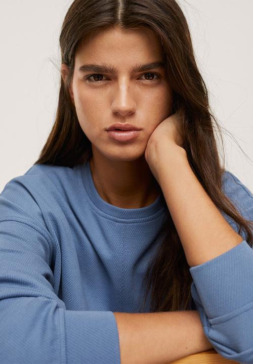 MANGO - Sweatshirt amelie - medium blue