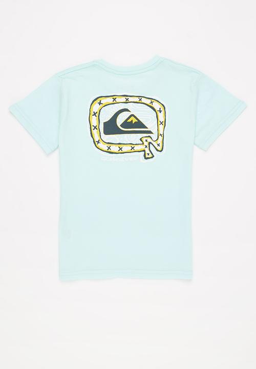 Quiksilver - Big q short sleeve boy - blue light