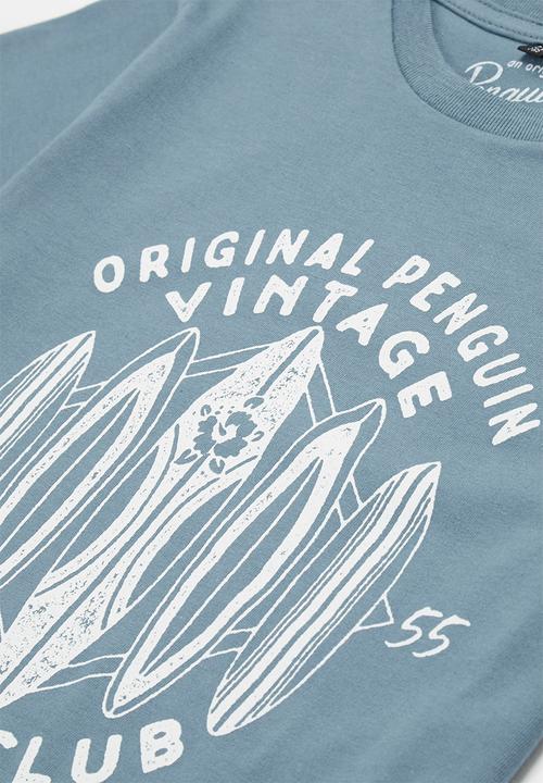 Original Penguin - Vintage surf tee - blue