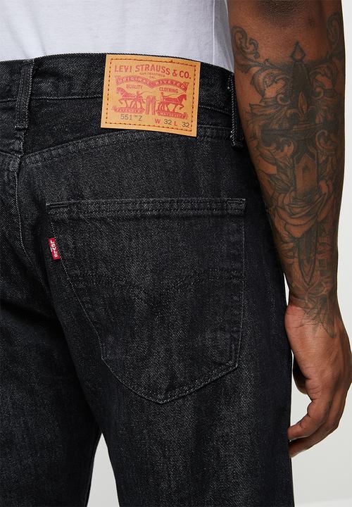 Levi’s® - 551z authentic straight falling roses - black
