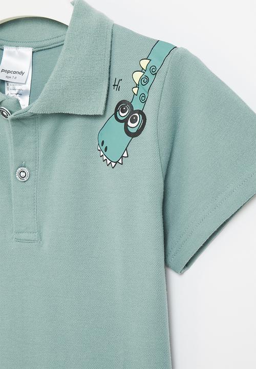Pop Candy - Boys short sleeve golfer - blue