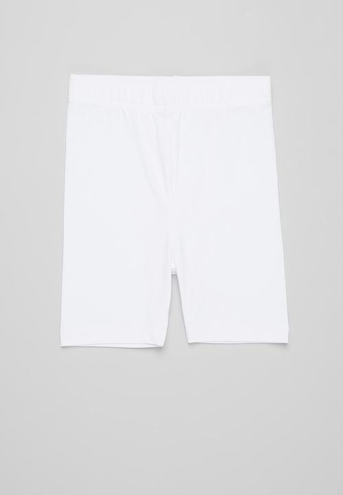 Pop Candy - Girls 2 pack cycling shorts - white & pink