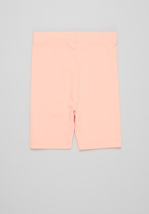 Pop Candy - Girls 2 pack cycling shorts - white & pink