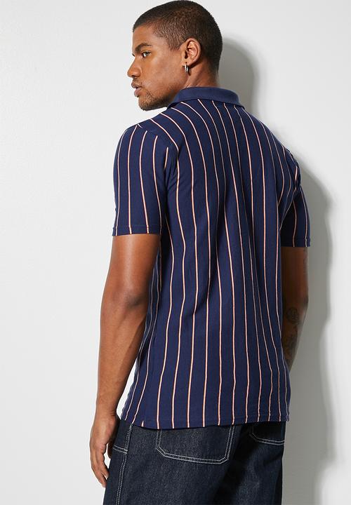 Superbalist - Luka slim stripe golfer - multi