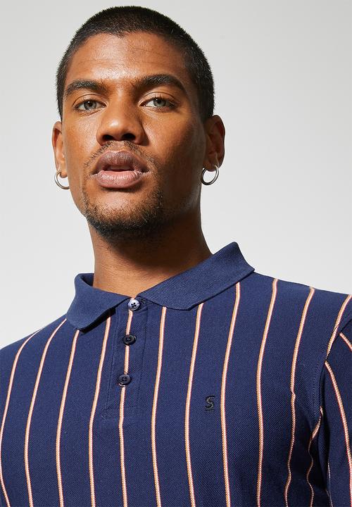 Superbalist - Luka slim stripe golfer - multi