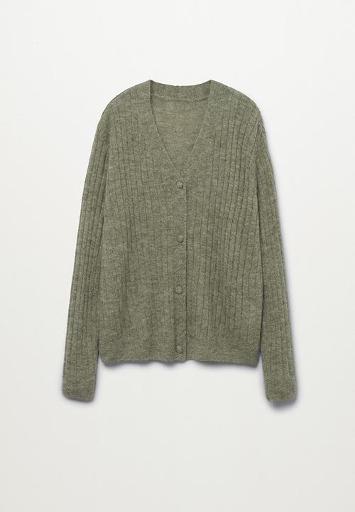 MANGO - Plus cardigan parton - medium green