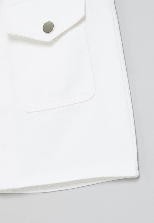 Pop Candy - Skirt with pockets - white