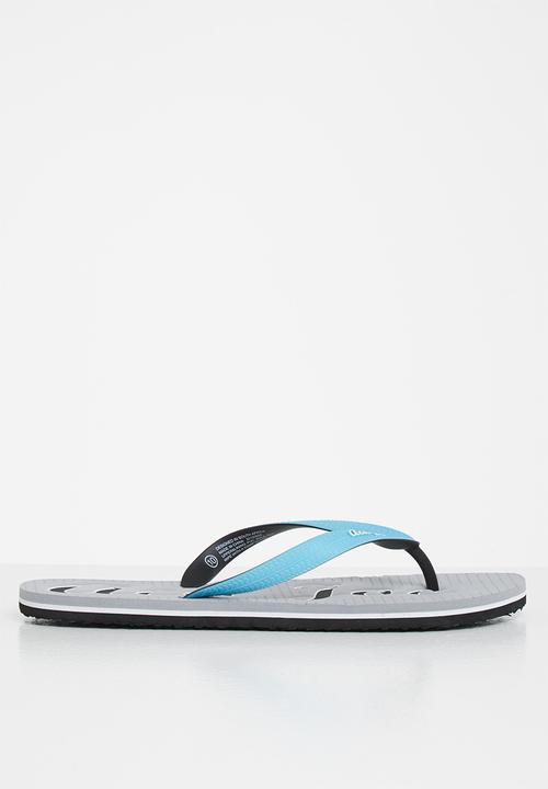 Aca Joe - Mens slops - turquoise & grey 