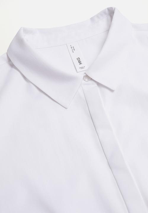 MANGO - Plus shirt oxford1 - white