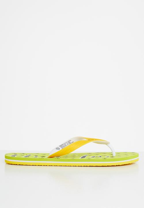 Aca Joe - Mens slops - mustard & green