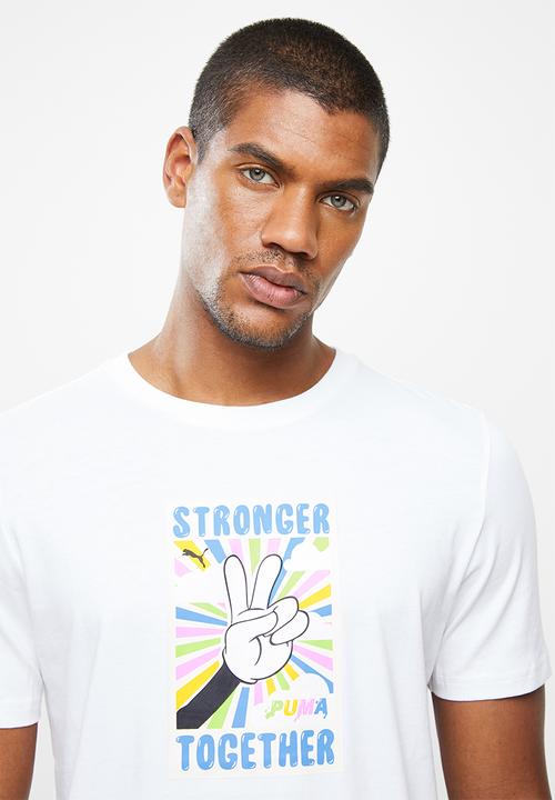 PUMA - Graphic tee sustainability - puma white-1