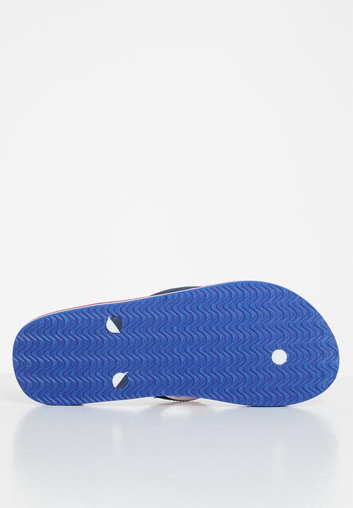 Aca Joe - Mens slip-slops - navy & red