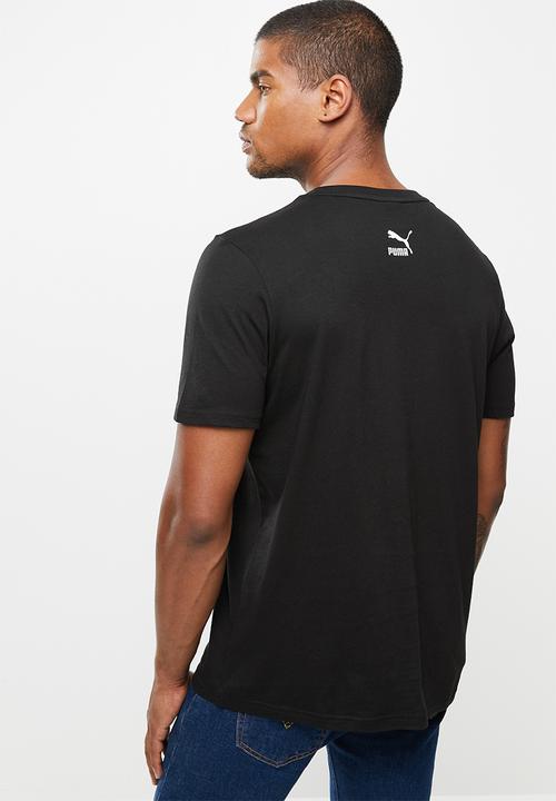 PUMA - Graphic tee box logo logo play - puma black-2