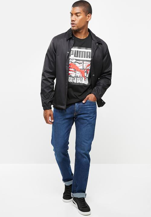 PUMA - Graphic tee box logo logo play - puma black-2