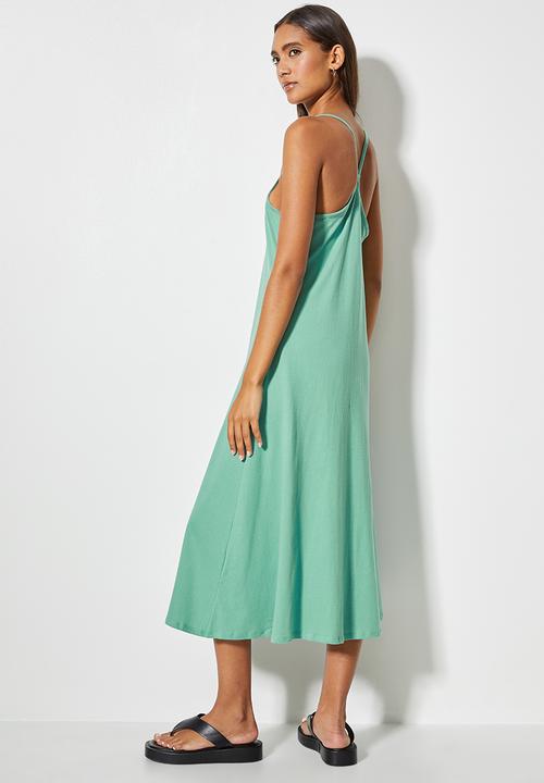 Superbalist - Strappy knit trapeze - beryl green