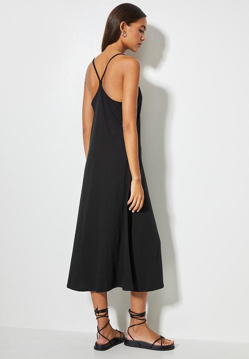 Superbalist - Strappy knit trapeze - black