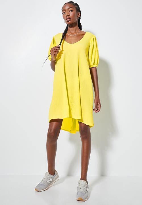 Superbalist - V-back trapeze dress - lemon verbena