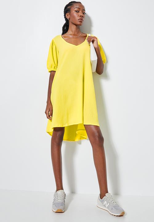Superbalist - V-back trapeze dress - lemon verbena