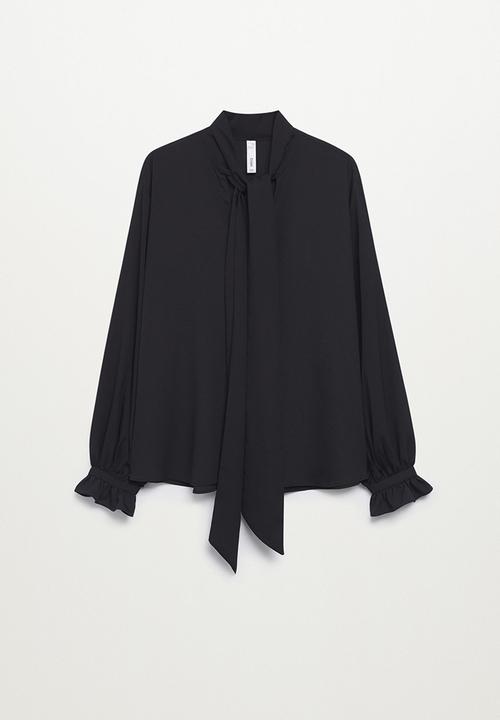 MANGO - Blouse fire - black