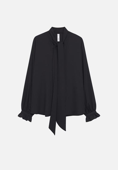 MANGO - Blouse fire - black