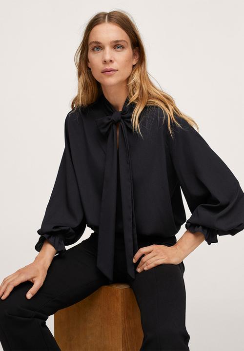 MANGO - Blouse fire - black