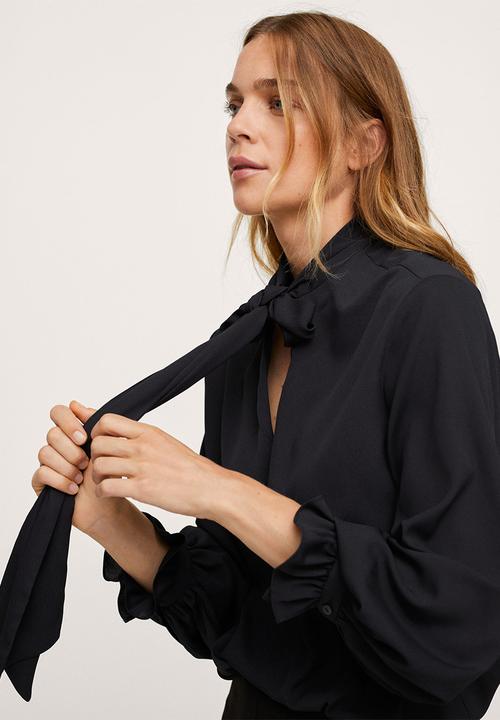 MANGO - Blouse fire - black