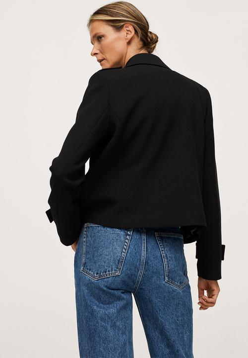 MANGO - Jacket bombonet - black