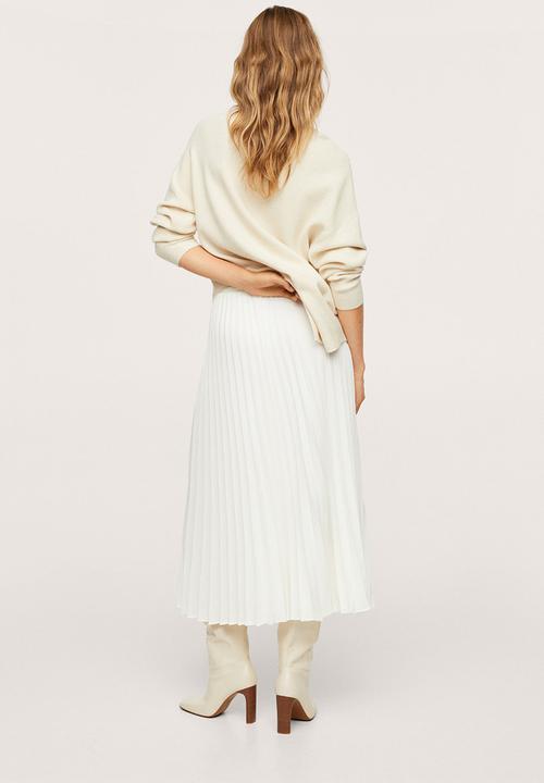 MANGO - Skirt mara - light beige