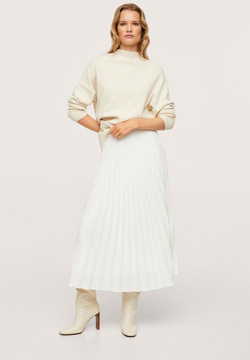 MANGO - Skirt mara - light beige