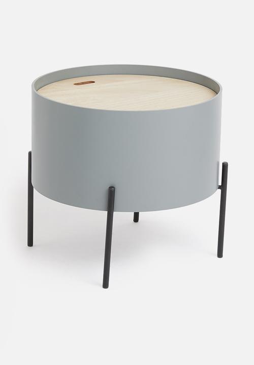 Storage Solutions - Side table storage bin - grey