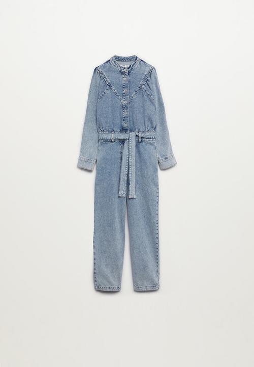 MANGO - One-piece suit lola - open blue