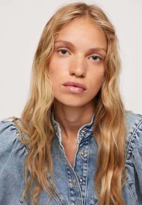MANGO - One-piece suit lola - open blue