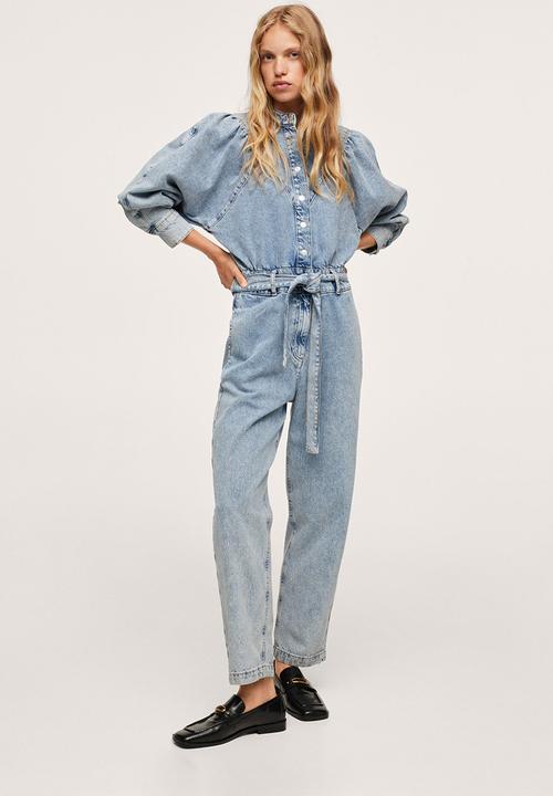 MANGO - One-piece suit lola - open blue