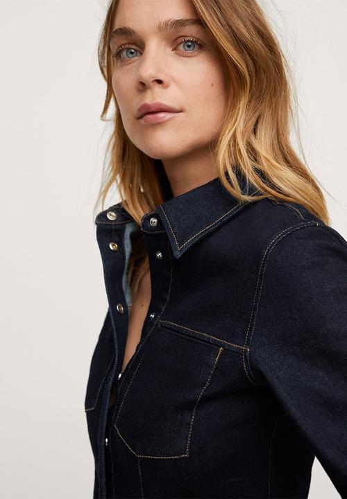 MANGO - Shirt iggy - open blue